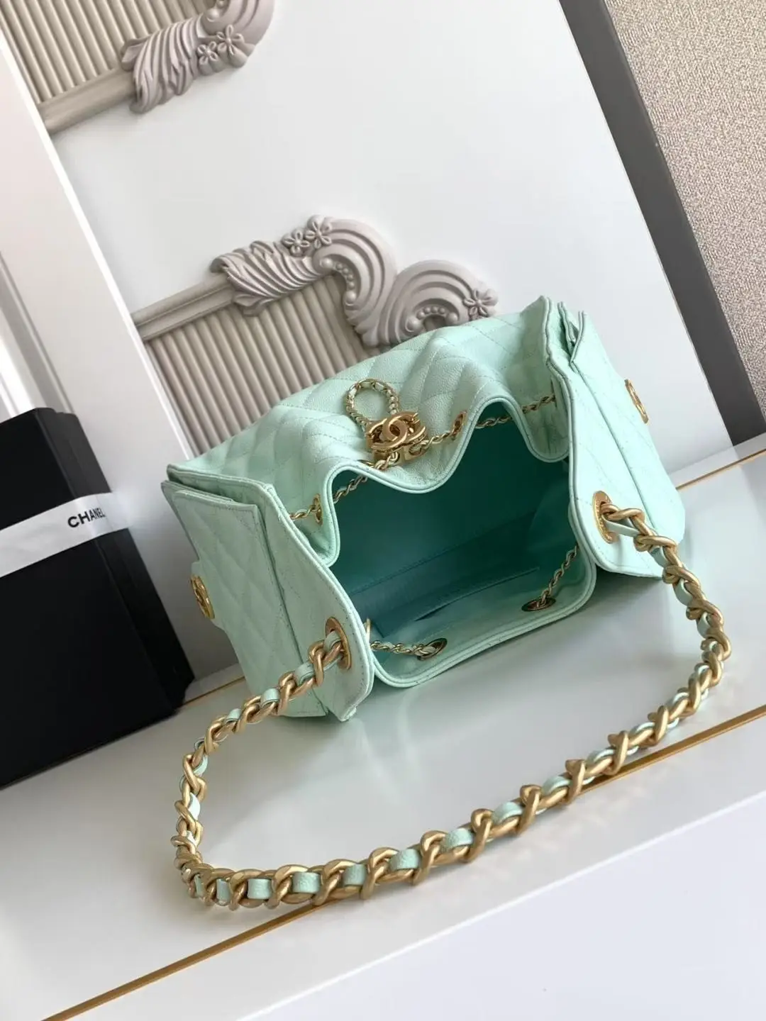 Chanel 25 Small Hobo Bag AS5293 Mint Green