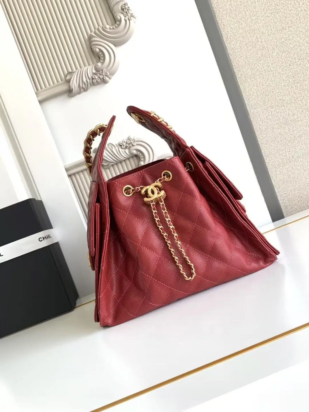 Chanel 25 Small Hobo Bag AS5293 Red