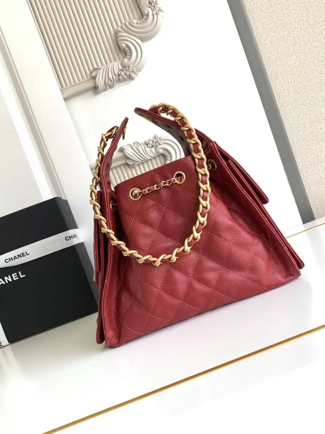 Chanel 25 Small Hobo Bag AS5293 Red