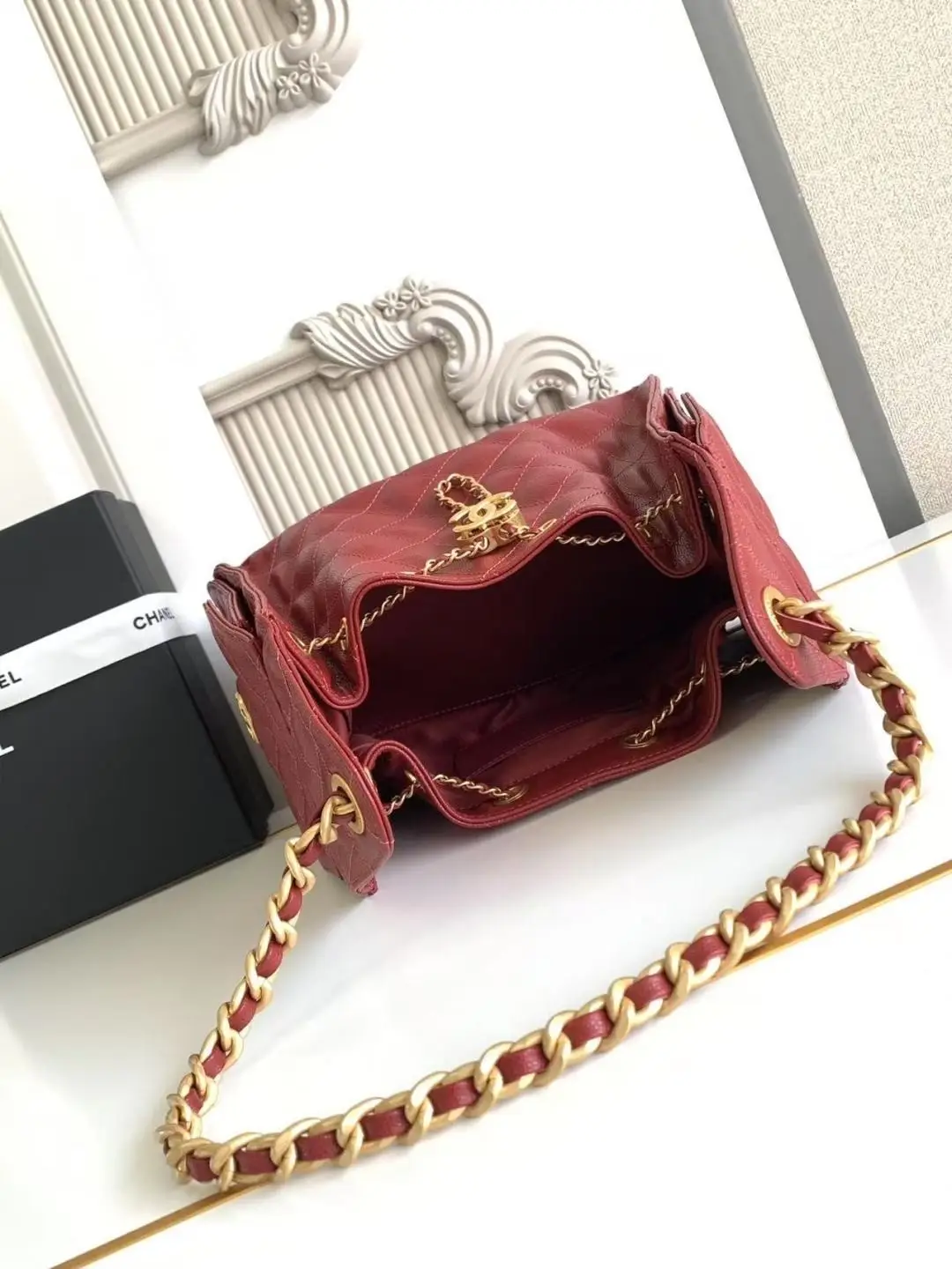 Chanel 25 Small Hobo Bag AS5293 Red