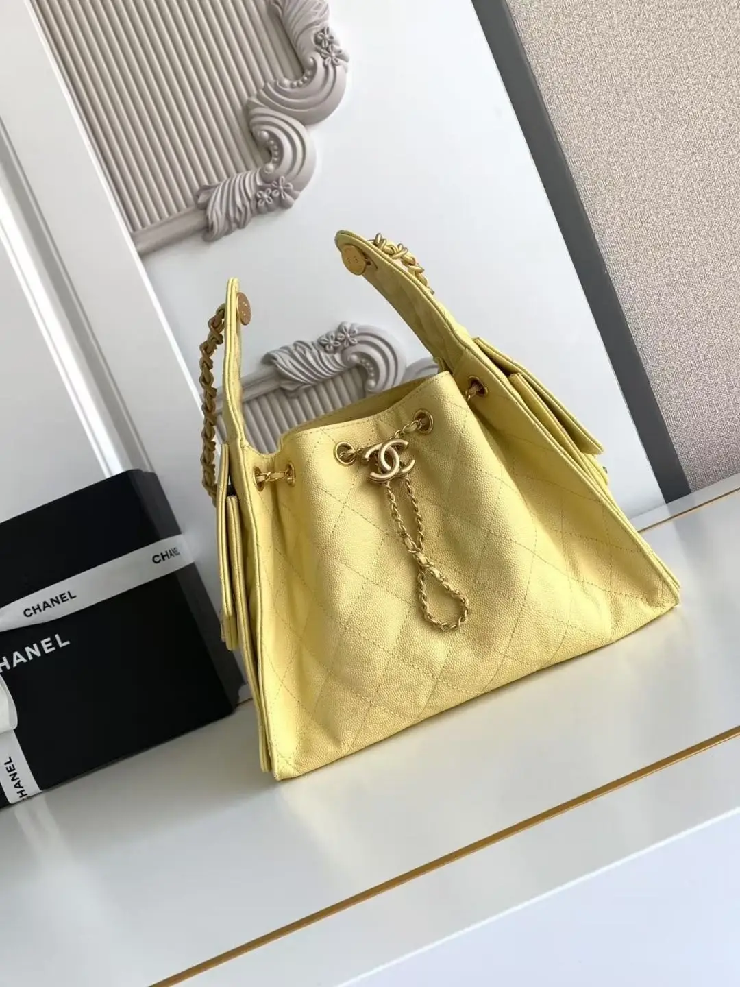 Chanel 25 Small Hobo Bag AS5293 Yellow