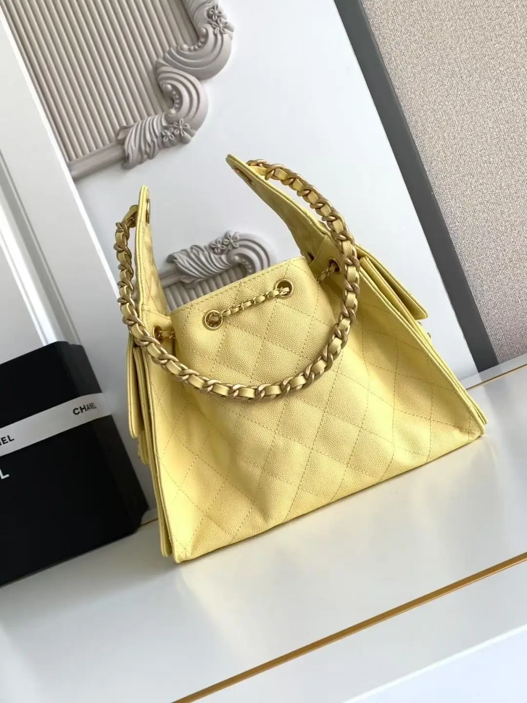 Chanel 25 Small Hobo Bag AS5293 Yellow