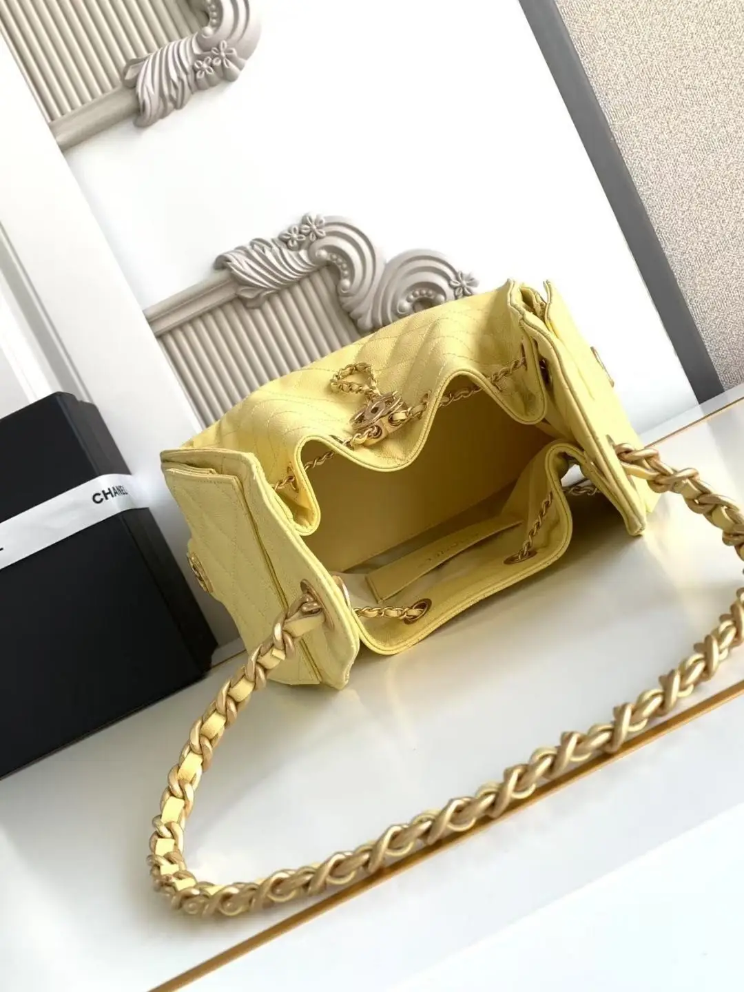 Chanel 25 Small Hobo Bag AS5293 Yellow
