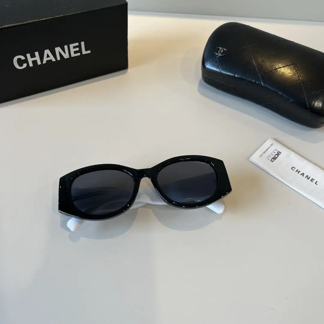 Chanel Black and White Panda Sunglasses