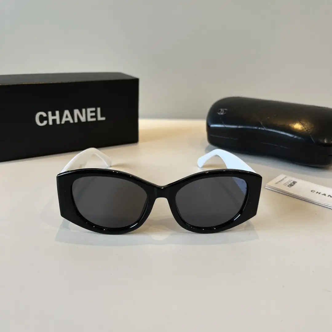 Chanel Black and White Panda Sunglasses