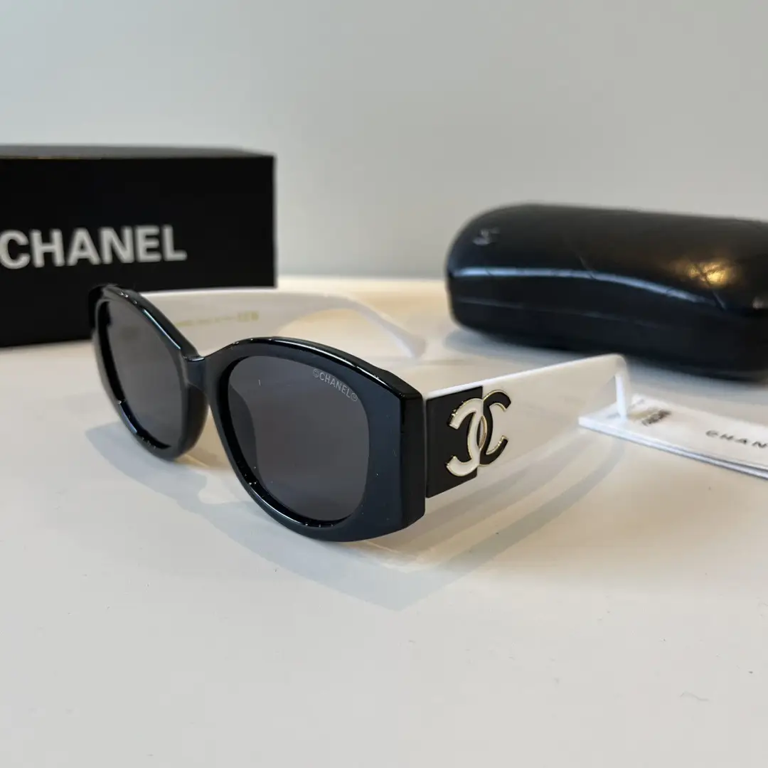 Chanel Black and White Panda Sunglasses