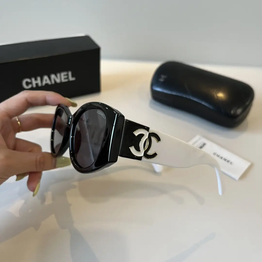 Chanel Black and White Panda Sunglasses