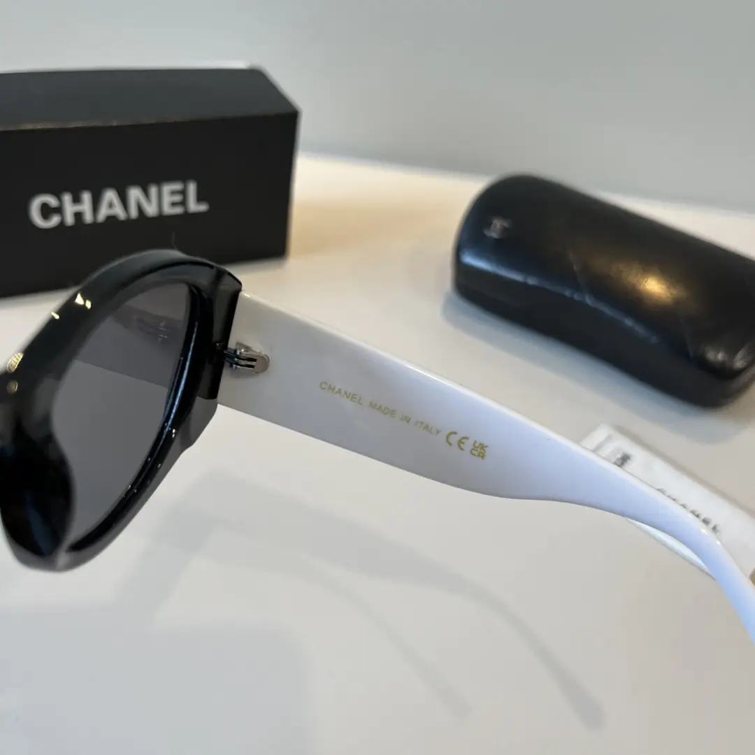 Chanel Black and White Panda Sunglasses
