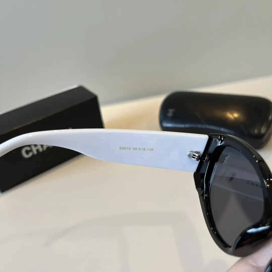 Chanel Black and White Panda Sunglasses