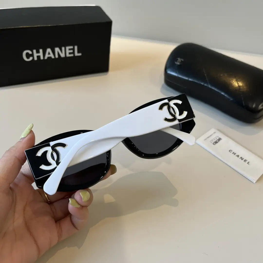 Chanel Black and White Panda Sunglasses
