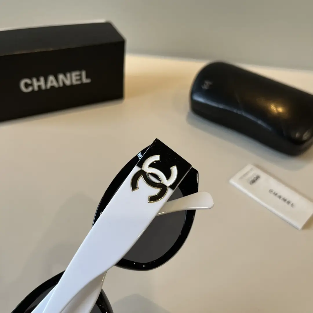 Chanel Black and White Panda Sunglasses