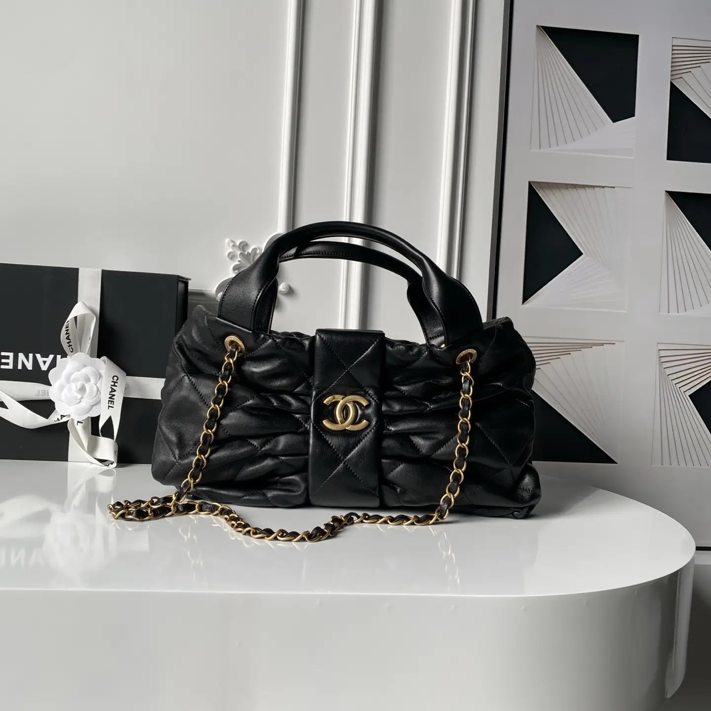 Chanel Bow Bag AS5695 Black