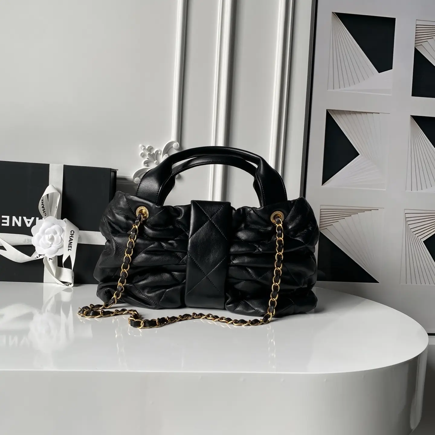Chanel Bow Bag AS5695 Black