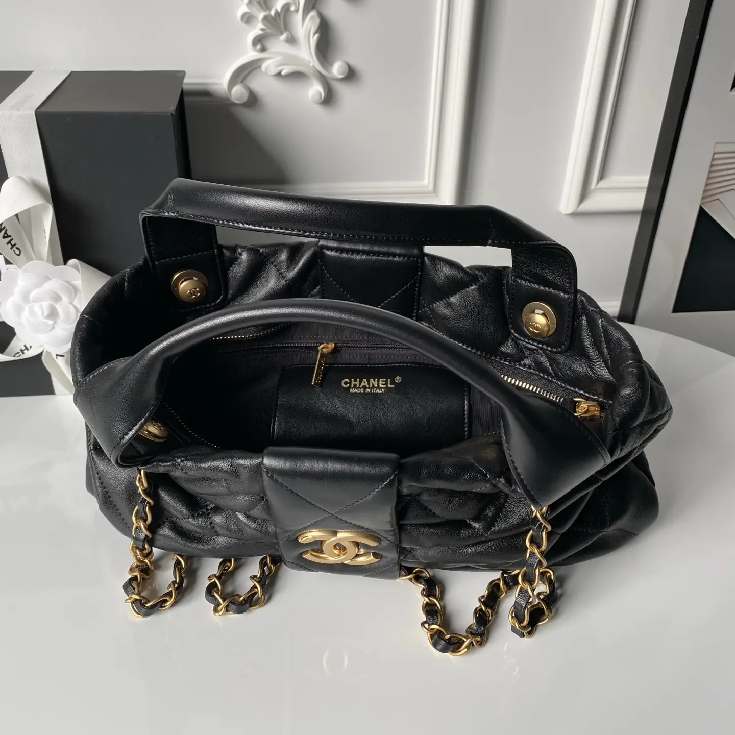 Chanel Bow Bag AS5695 Black