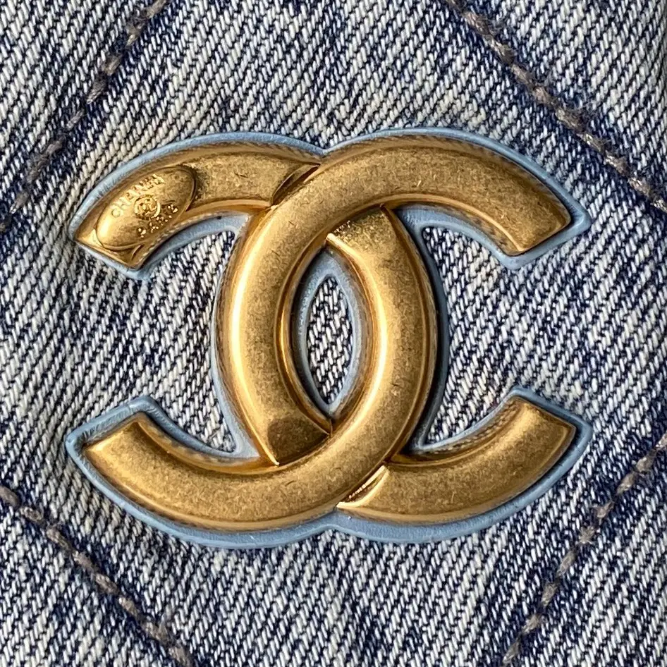 Chanel Bow Bag AS5695 Blue Denim