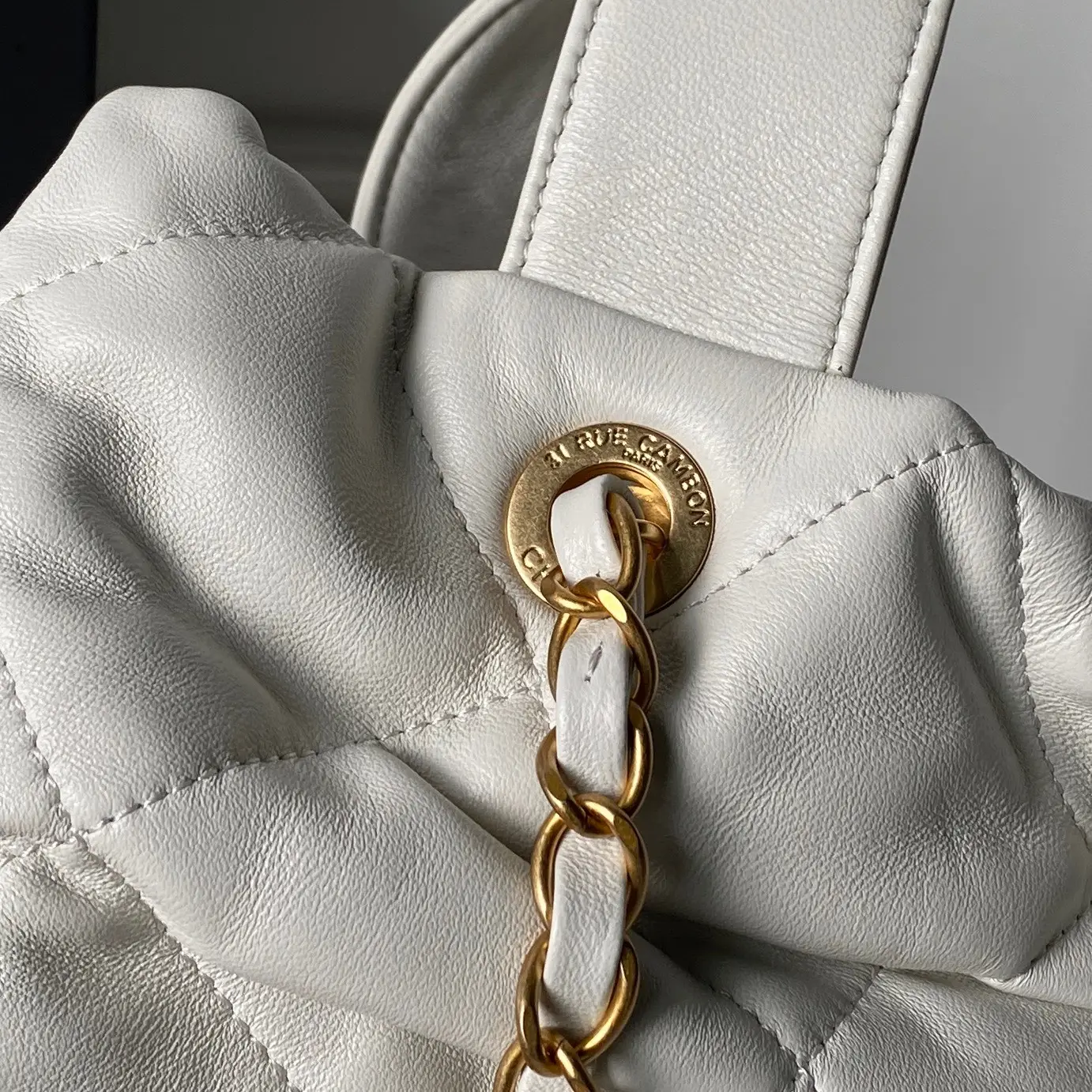 Chanel Bow Bag AS5695 White