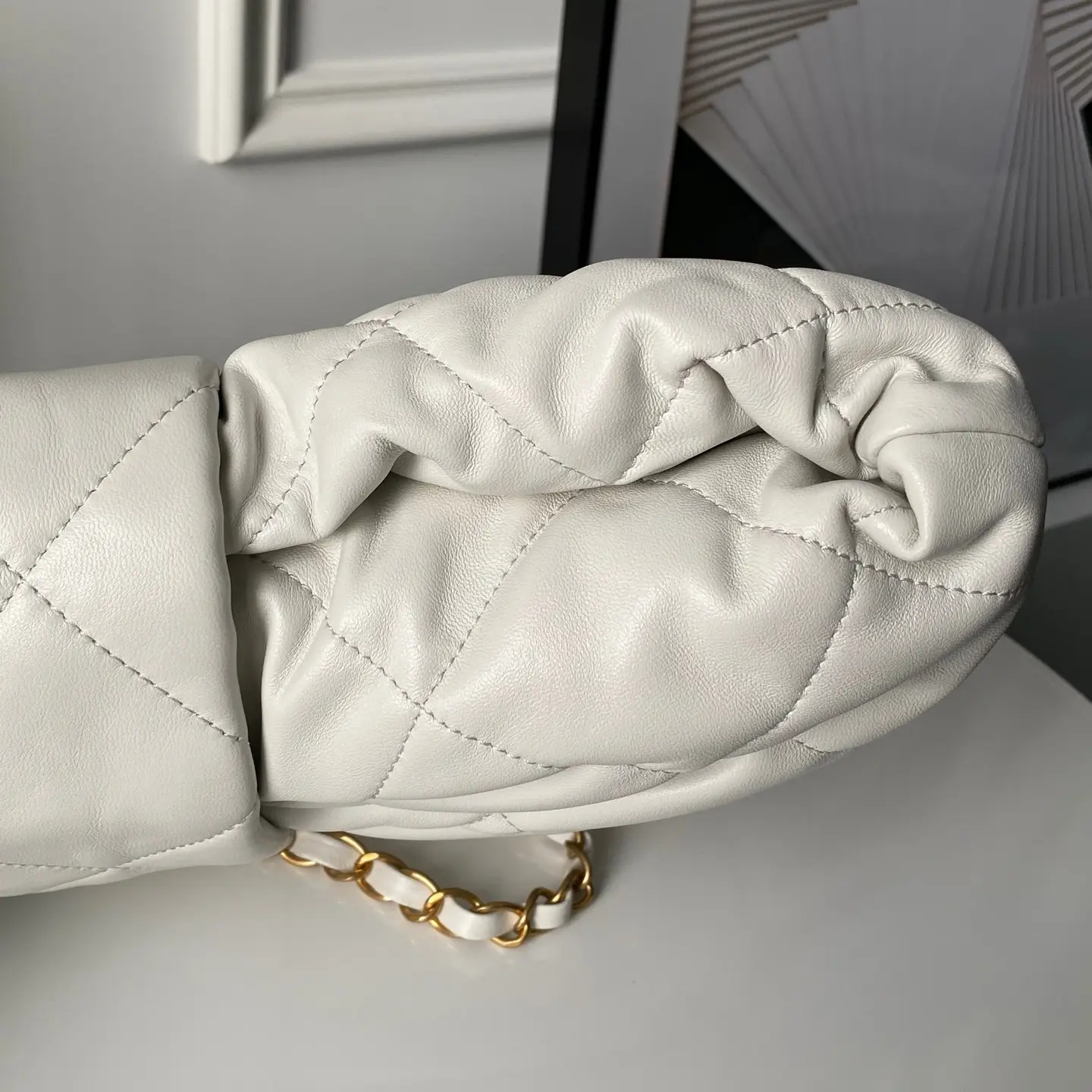 Chanel Bow Bag AS5695 White