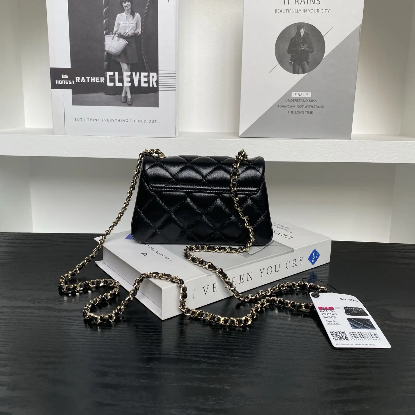 Chanel Clutch With Chain AP4593 Black