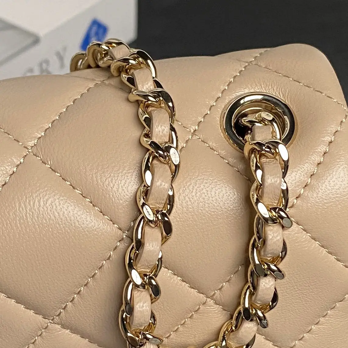 Chanel Clutch With Chain AP4593 Milk Tea