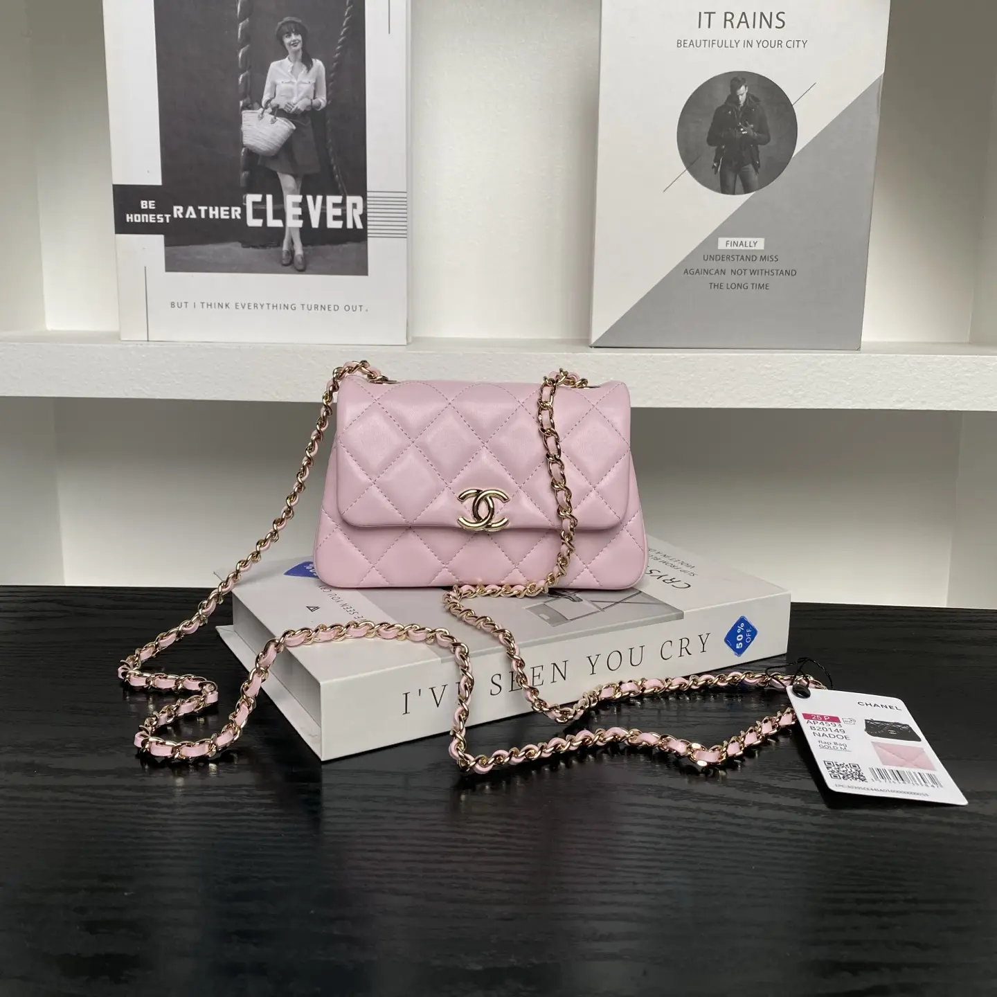 Chanel Clutch With Chain AP4593 Pink