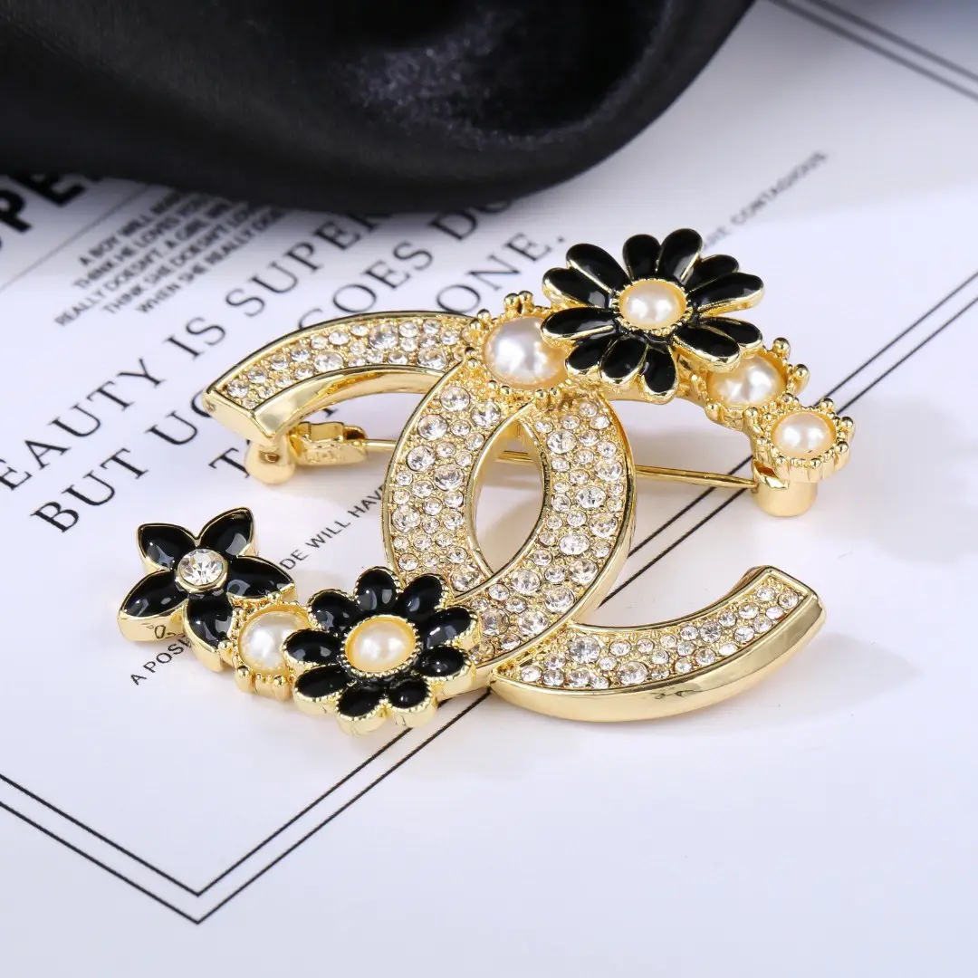 Chanel Diamond Petal Brooch