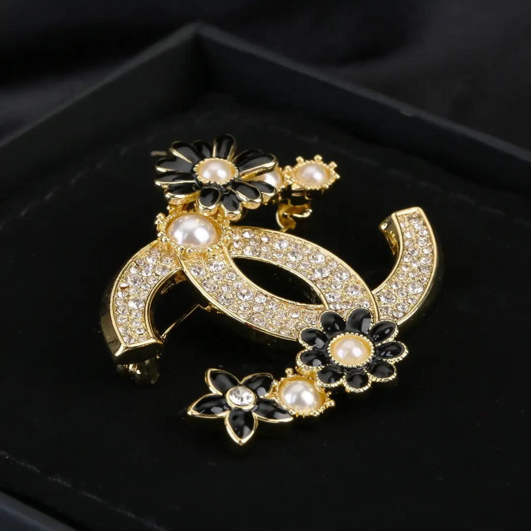 Chanel Diamond Petal Brooch