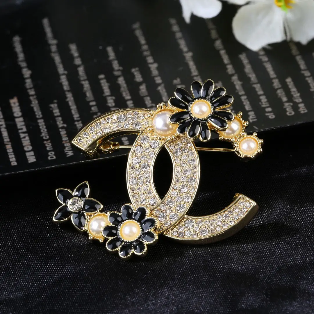 Chanel Diamond Petal Brooch