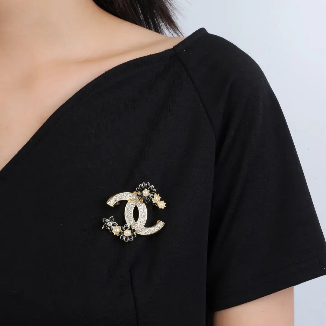 Chanel Diamond Petal Brooch
