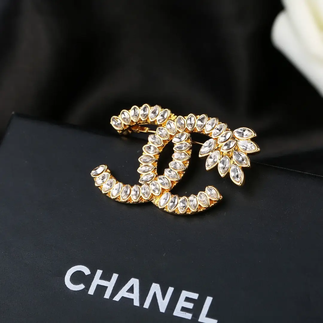 Chanel Diamond Wheat Brooch
