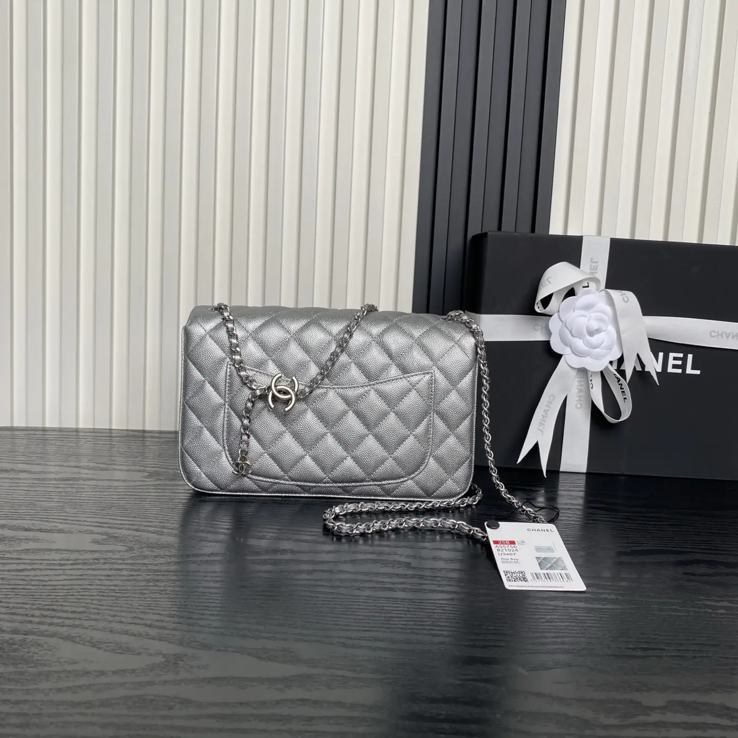 Chanel Flap Bag AS5756 Silver