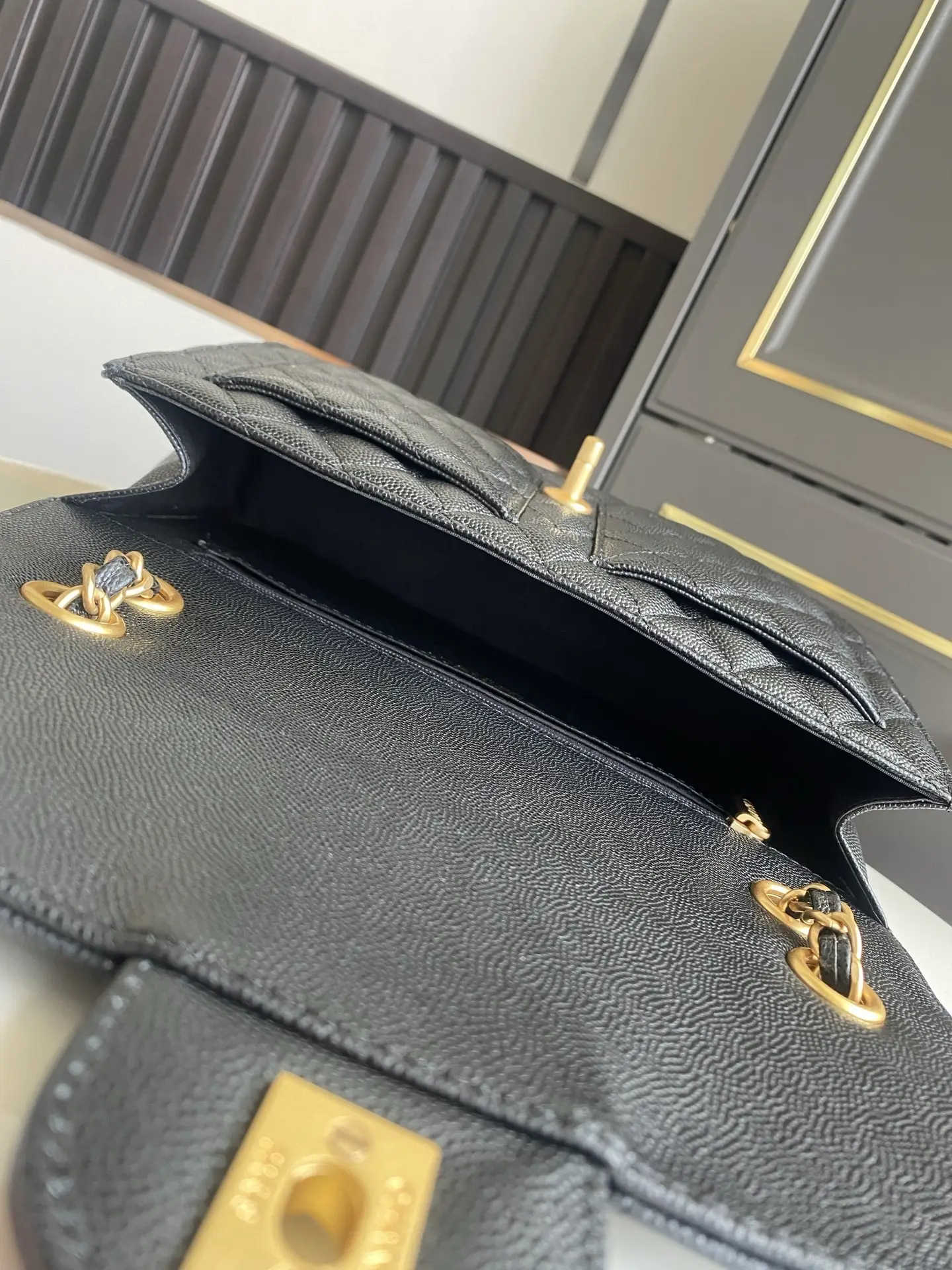 Chanel Flap Bag Double Pocket AS5695 Black