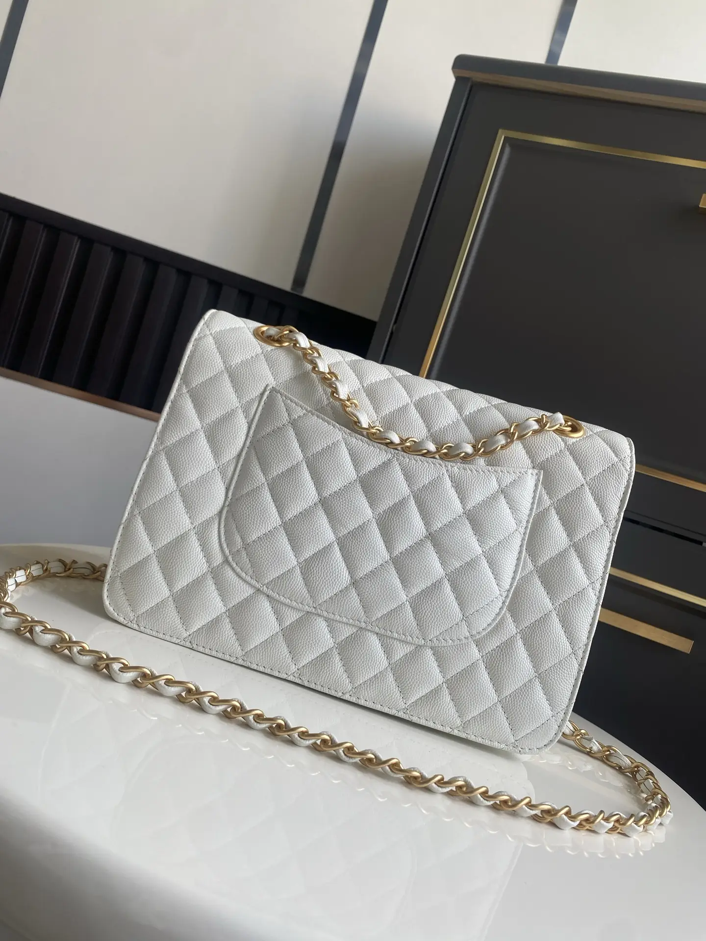 Chanel Flap Bag Double Pocket AS5695 White
