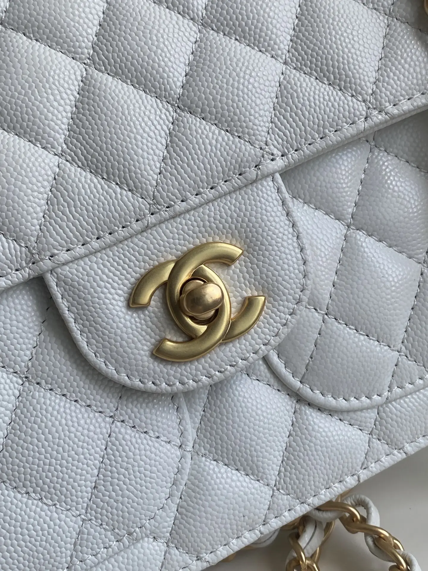 Chanel Flap Bag Double Pocket AS5695 White
