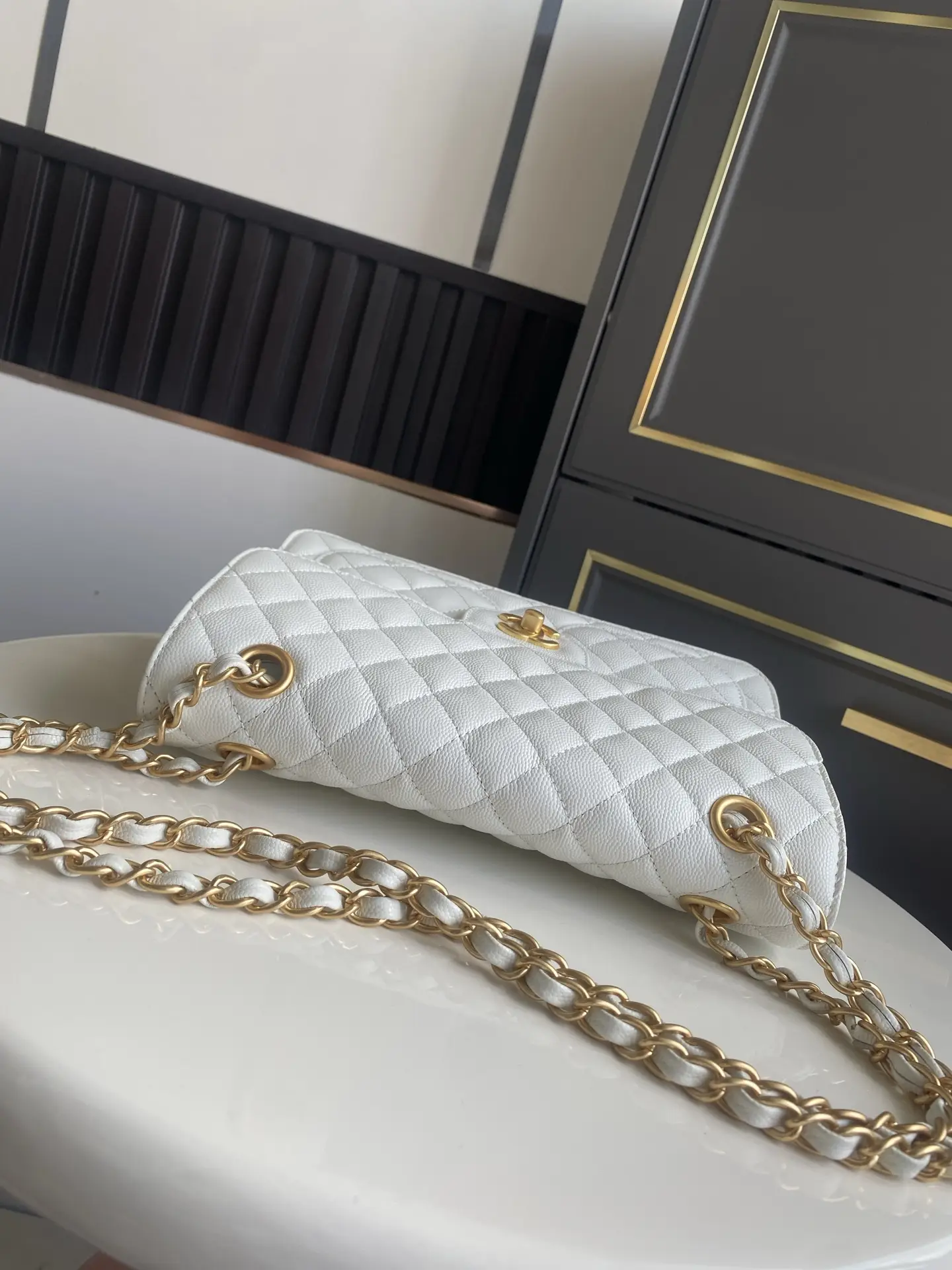 Chanel Flap Bag Double Pocket AS5695 White