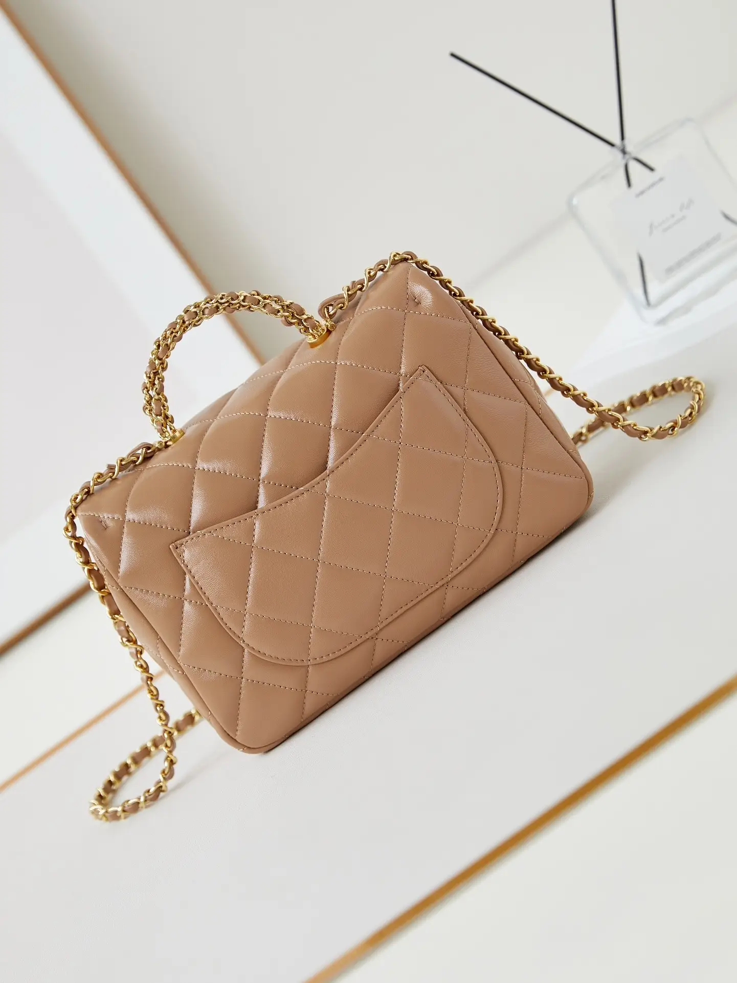 Chanel Handle Flap Bag AS5043 Beige