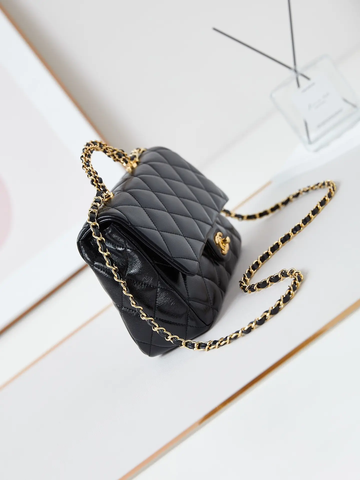 Chanel Handle Flap Bag AS5043 Black