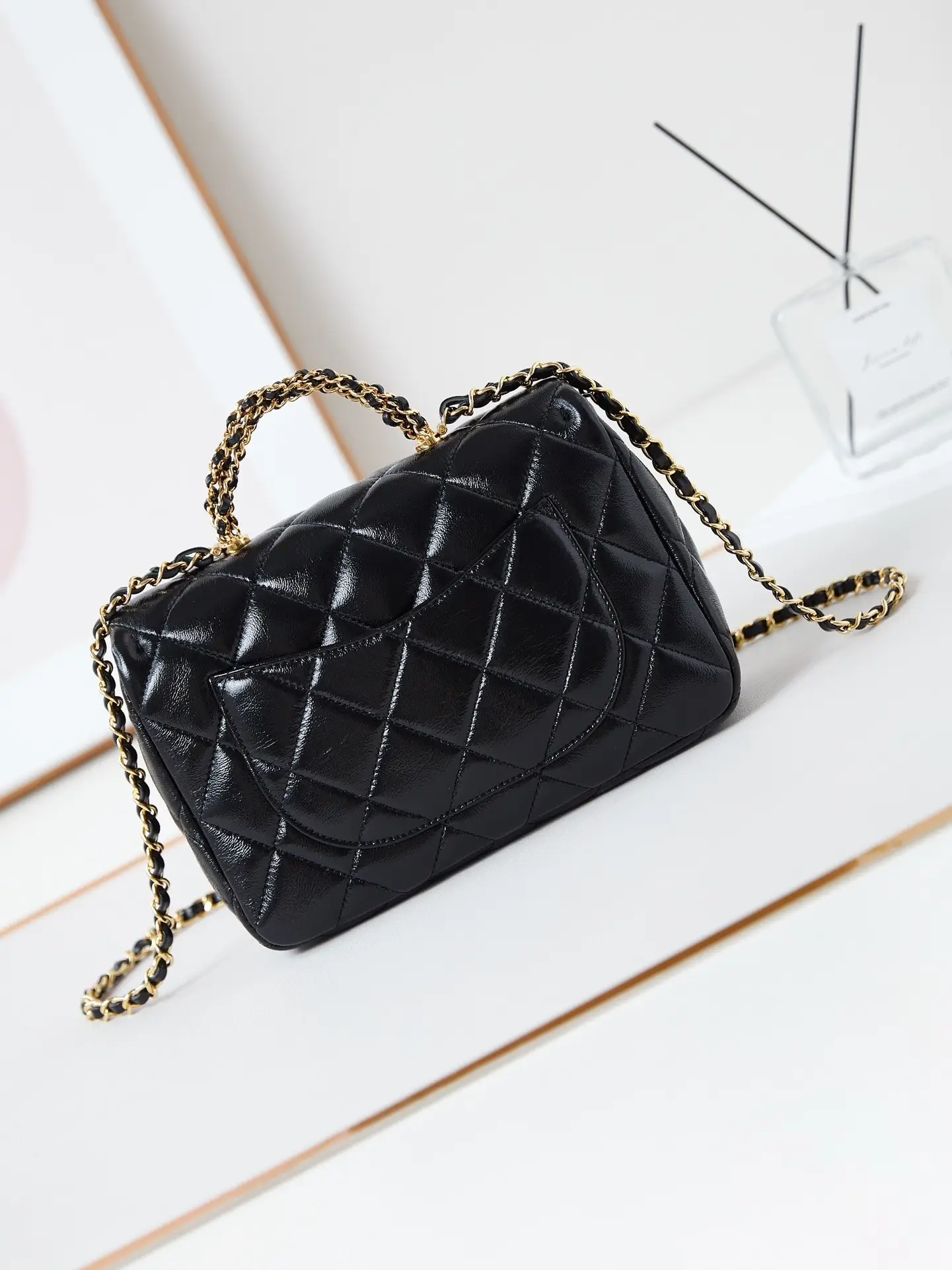 Chanel Handle Flap Bag AS5043 Black