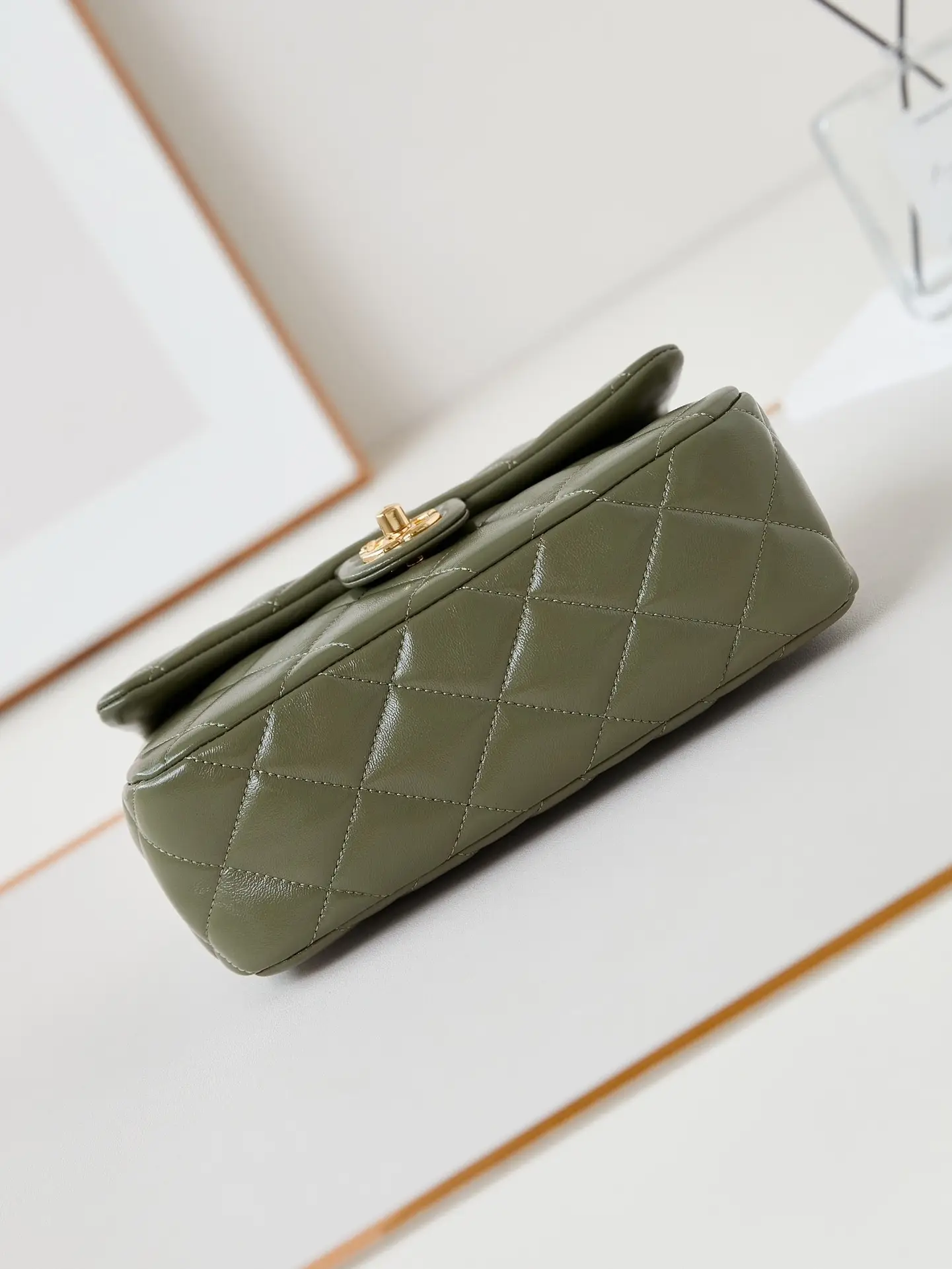 Chanel Handle Flap Bag AS5043 Olive Green
