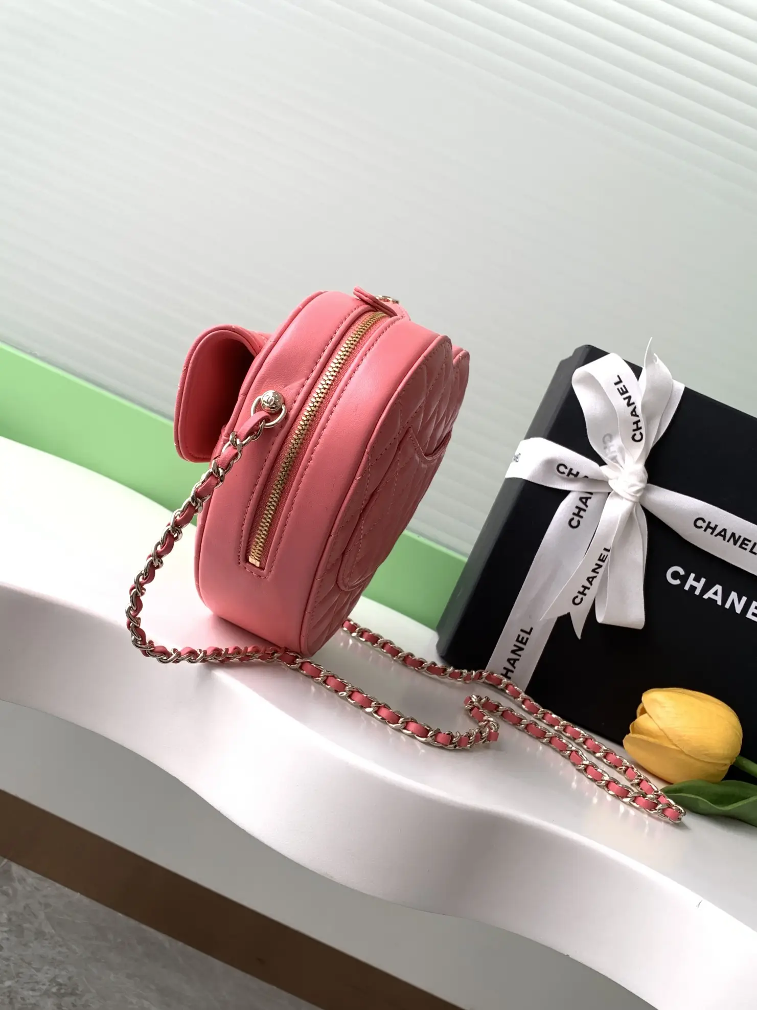 Chanel Heart-Shaped Bag AS3191 Pink