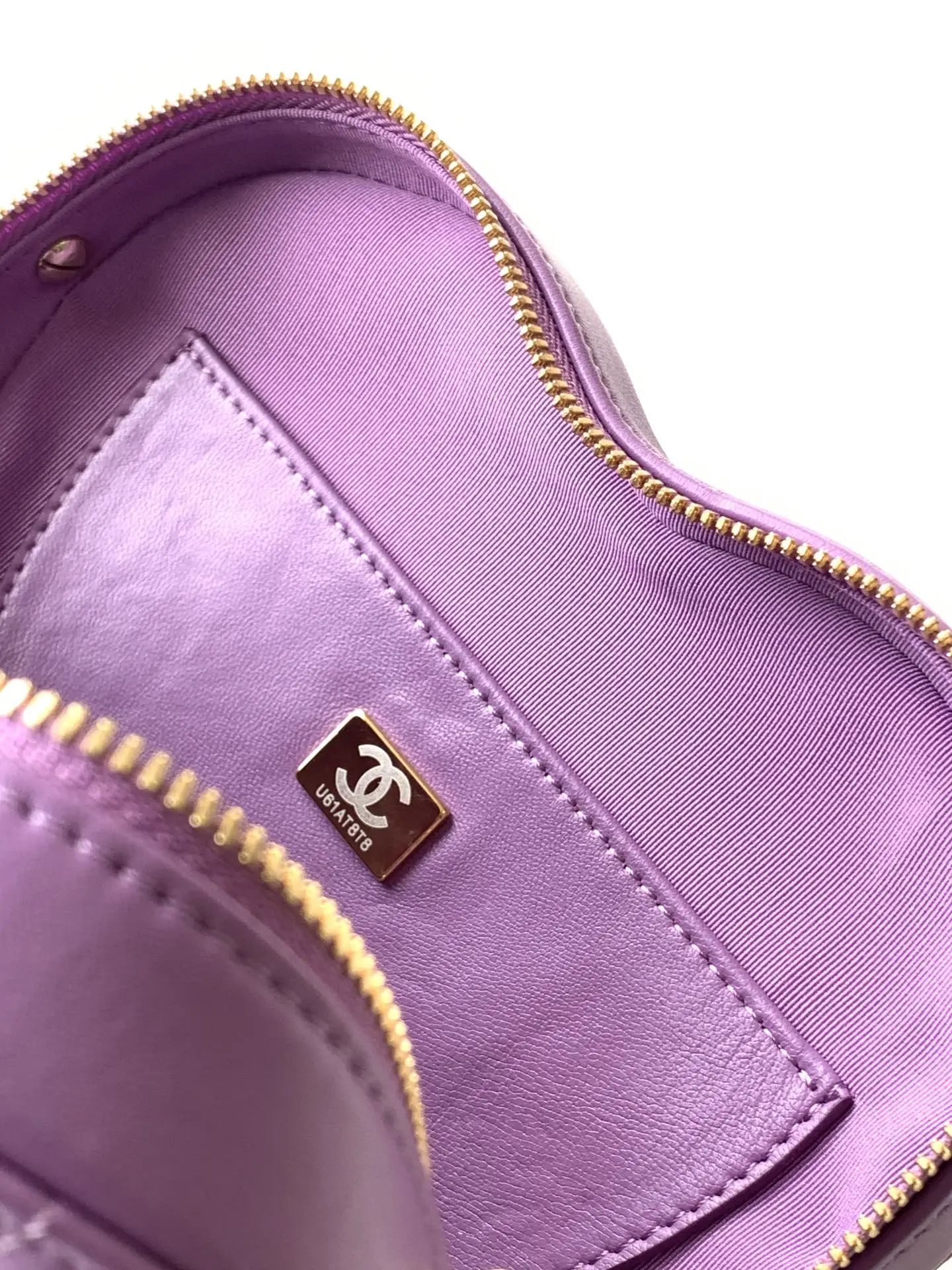 Chanel Heart-Shaped Bag AS3191 Purple