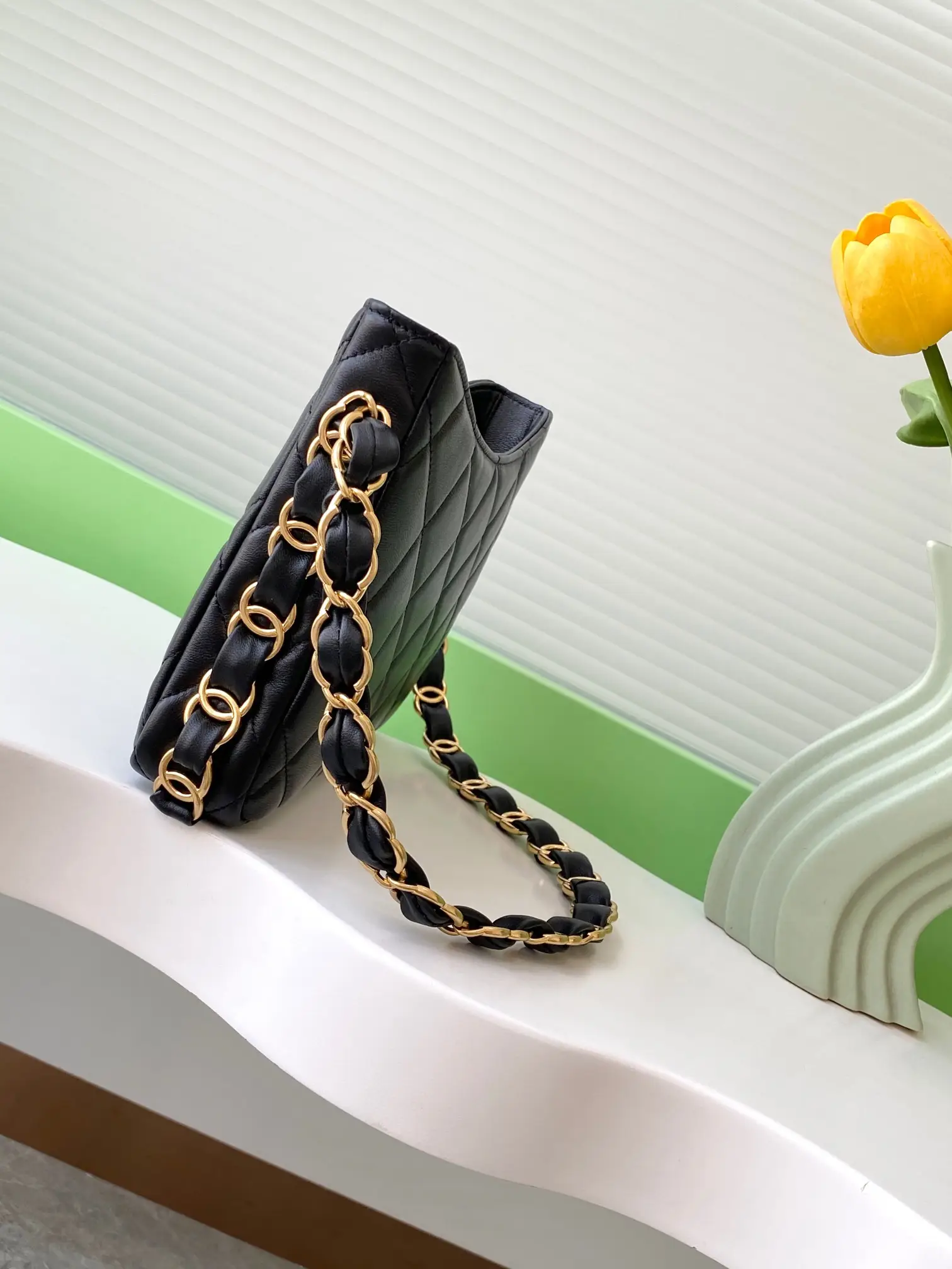 Chanel Hobo Handbag AS5177 Black