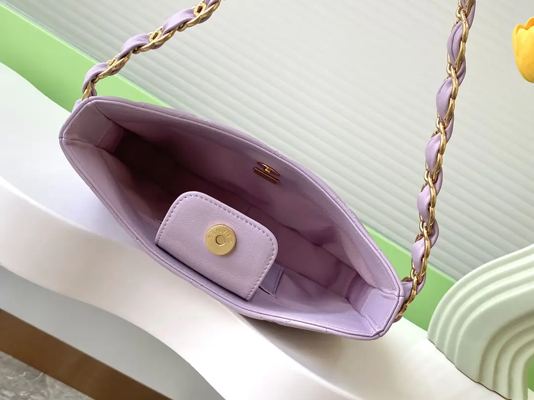 Chanel Hobo Handbag AS5177 Purple