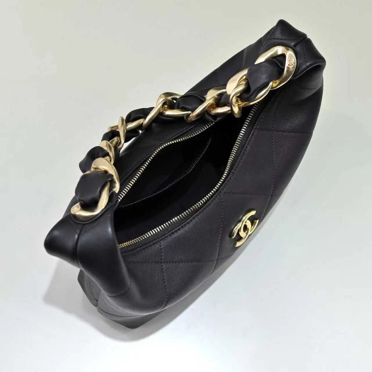 Chanel Hobo Handbag AS5837 Black