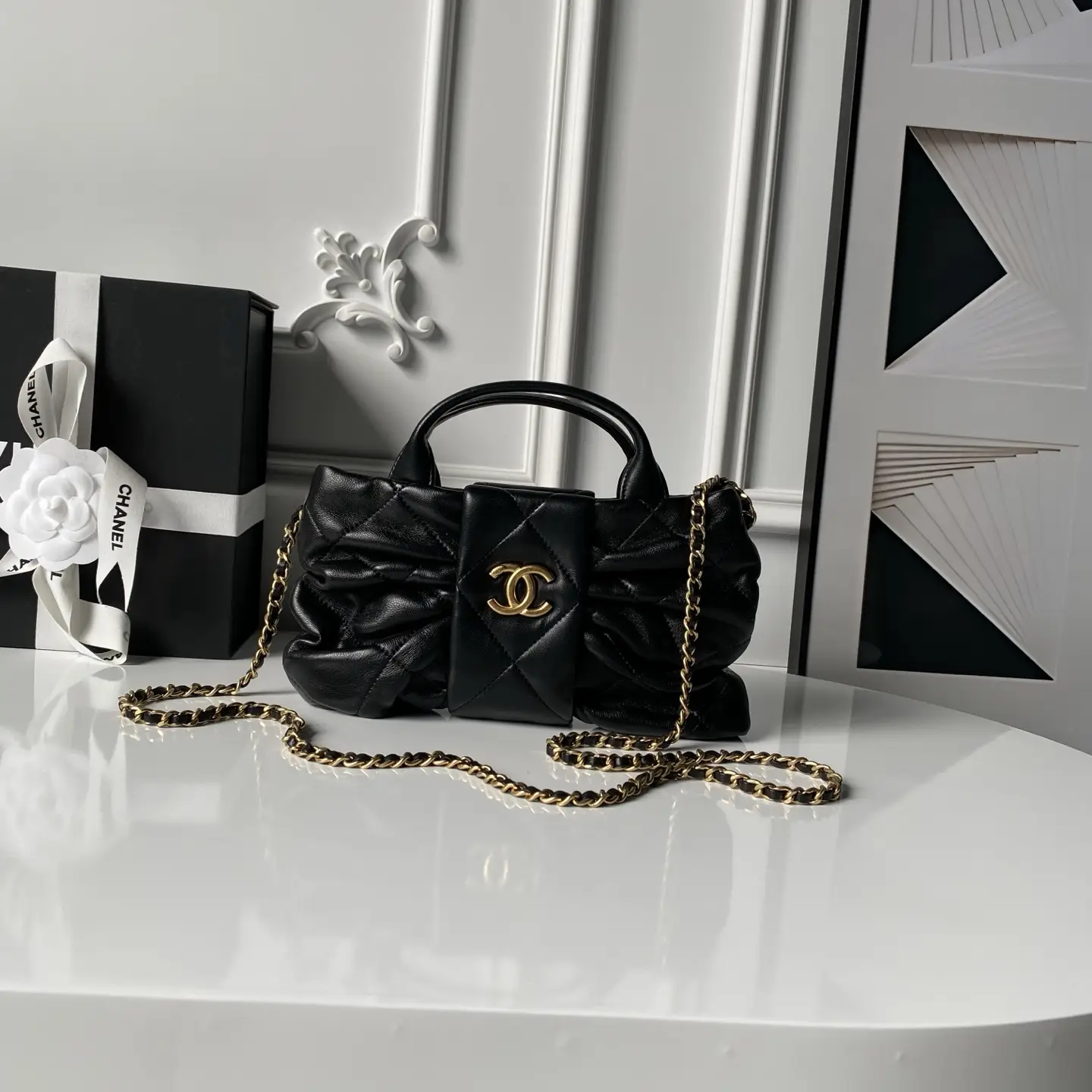 Chanel Mini Bow Bag AS5849 Black