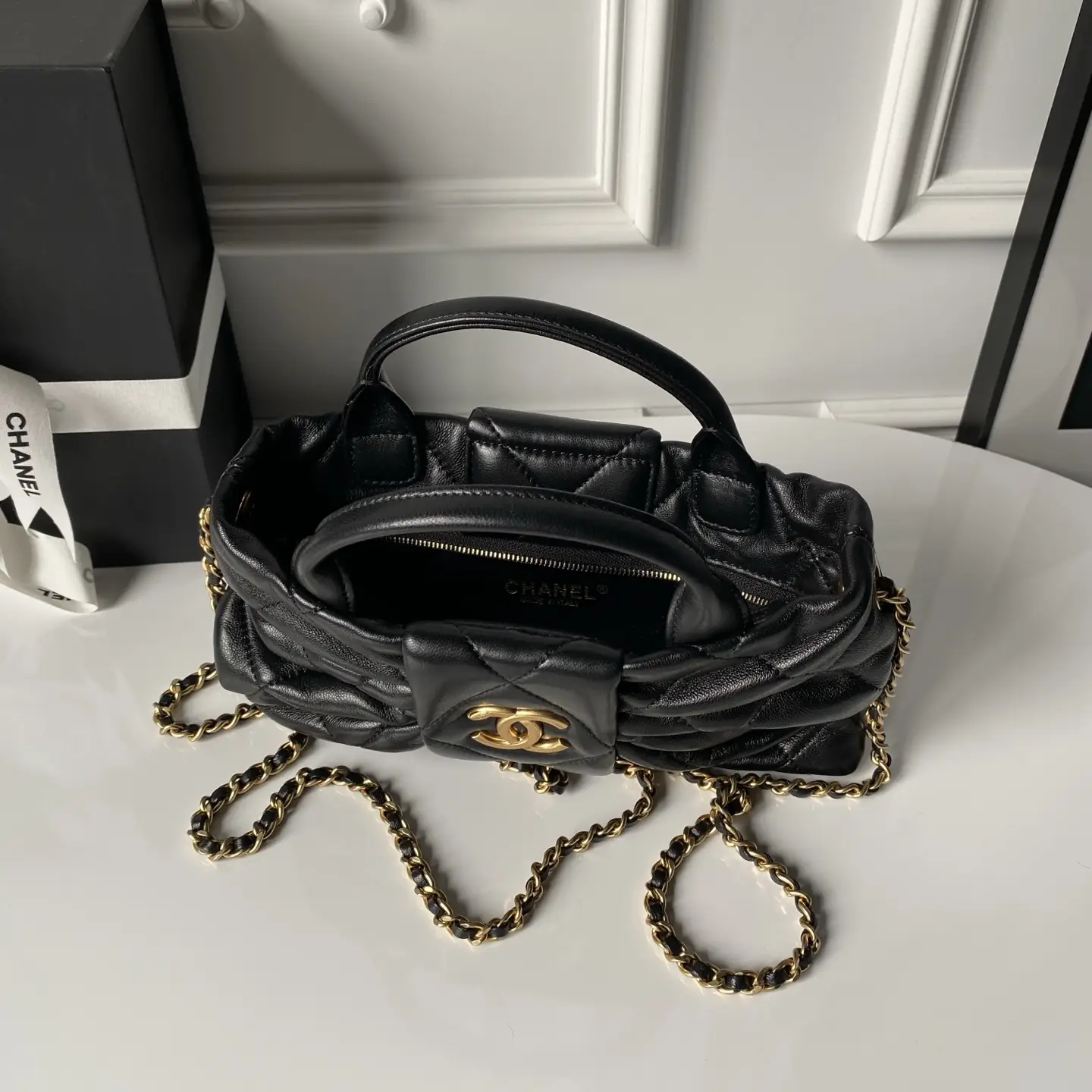 Chanel Mini Bow Bag AS5849 Black