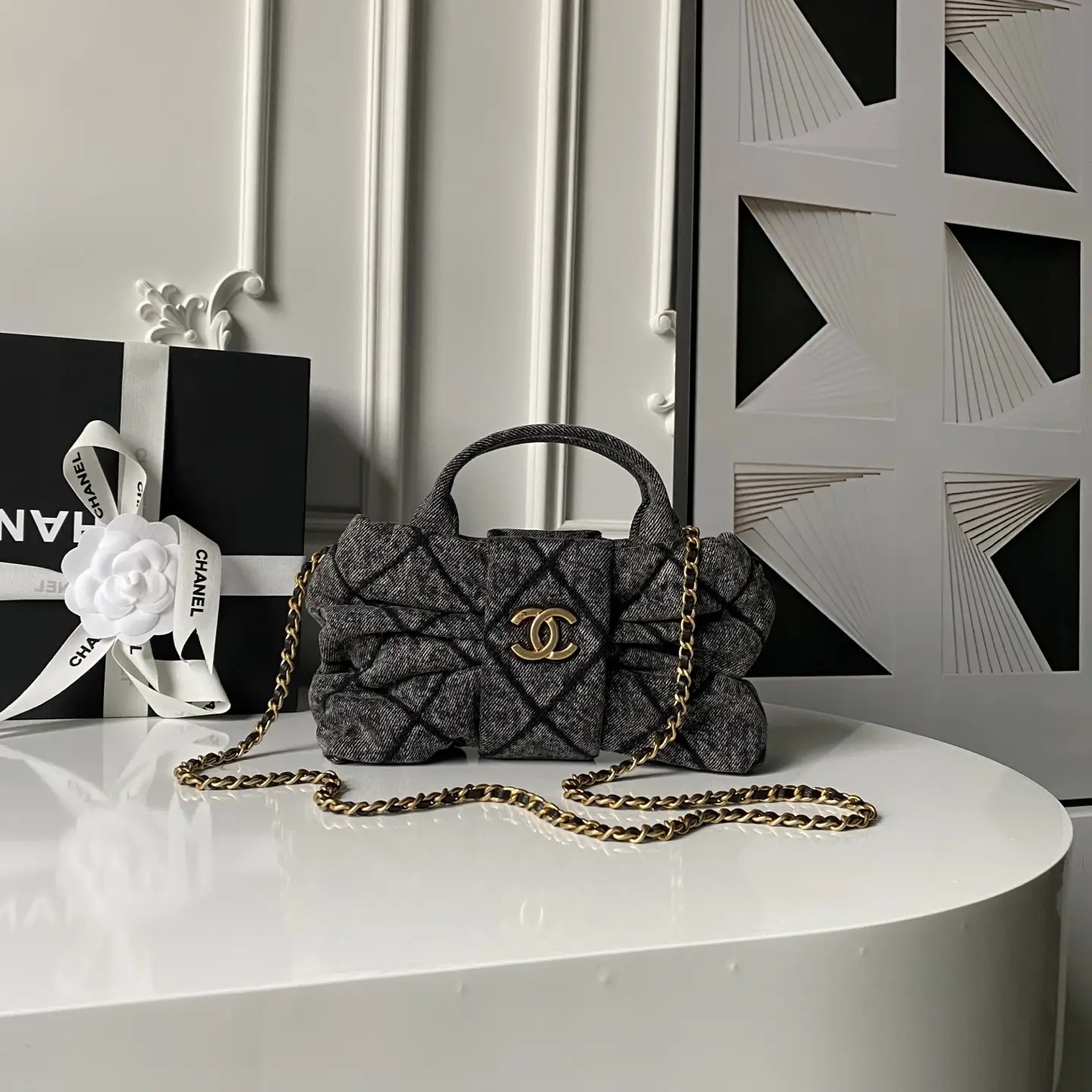 Chanel Mini Bow Bag AS5849 Denim