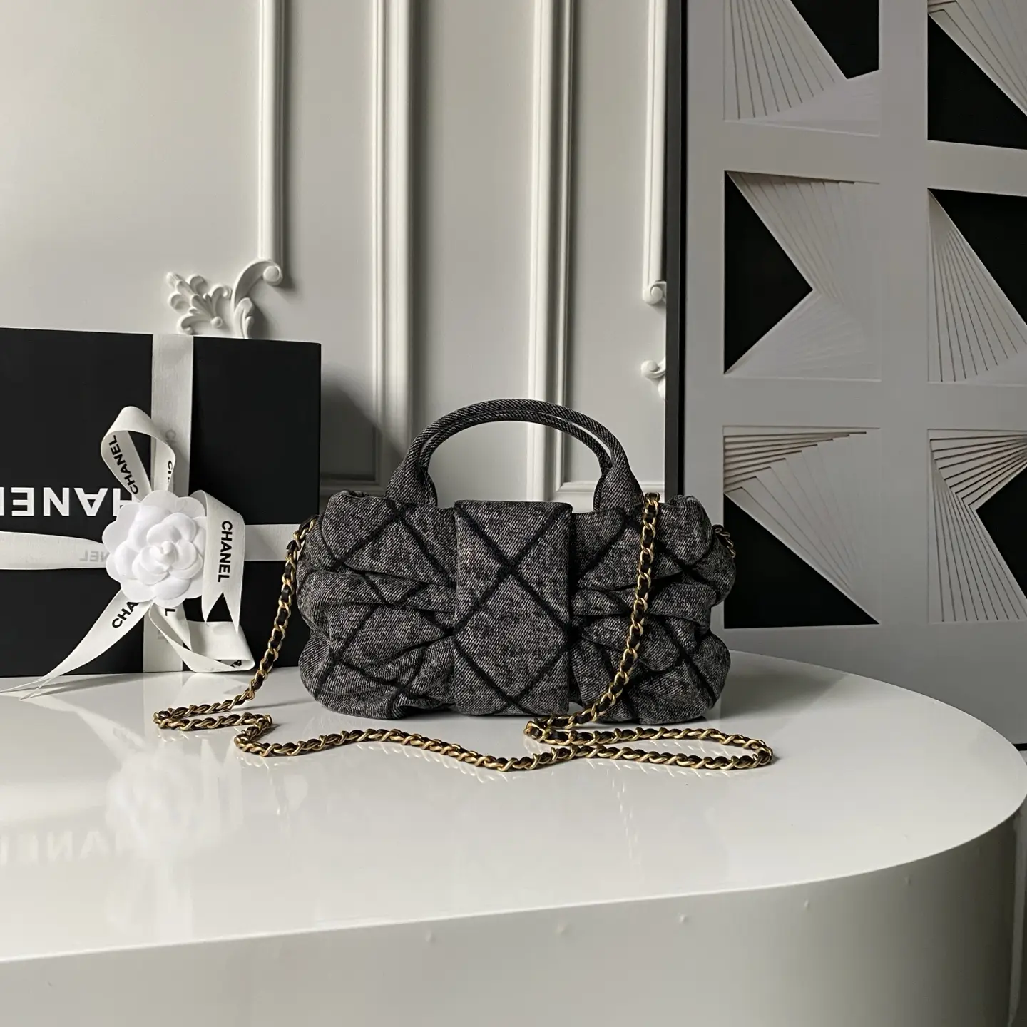 Chanel Mini Bow Bag AS5849 Denim