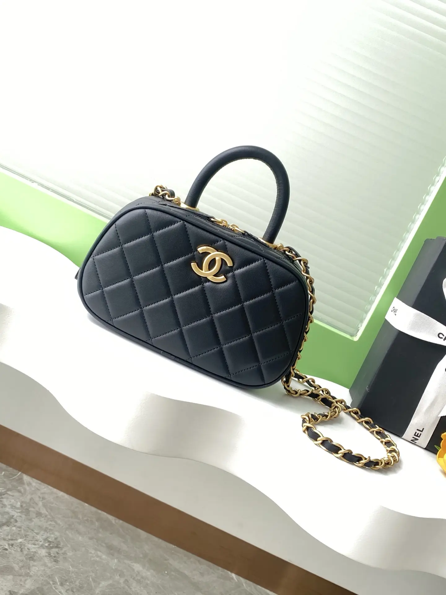 Chanel Mini Bowling Bag AS5572 Black
