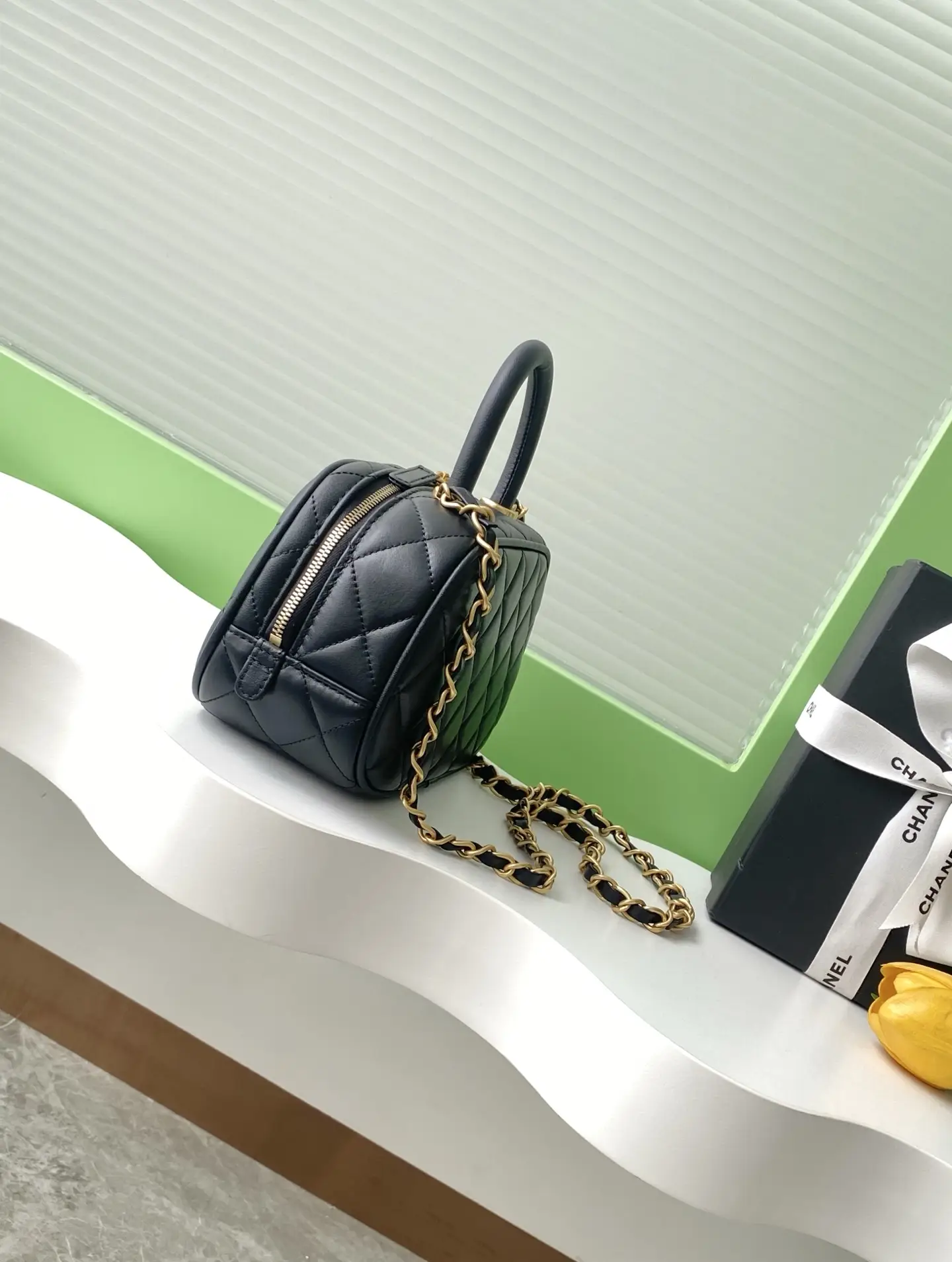 Chanel Mini Bowling Bag AS5572 Black