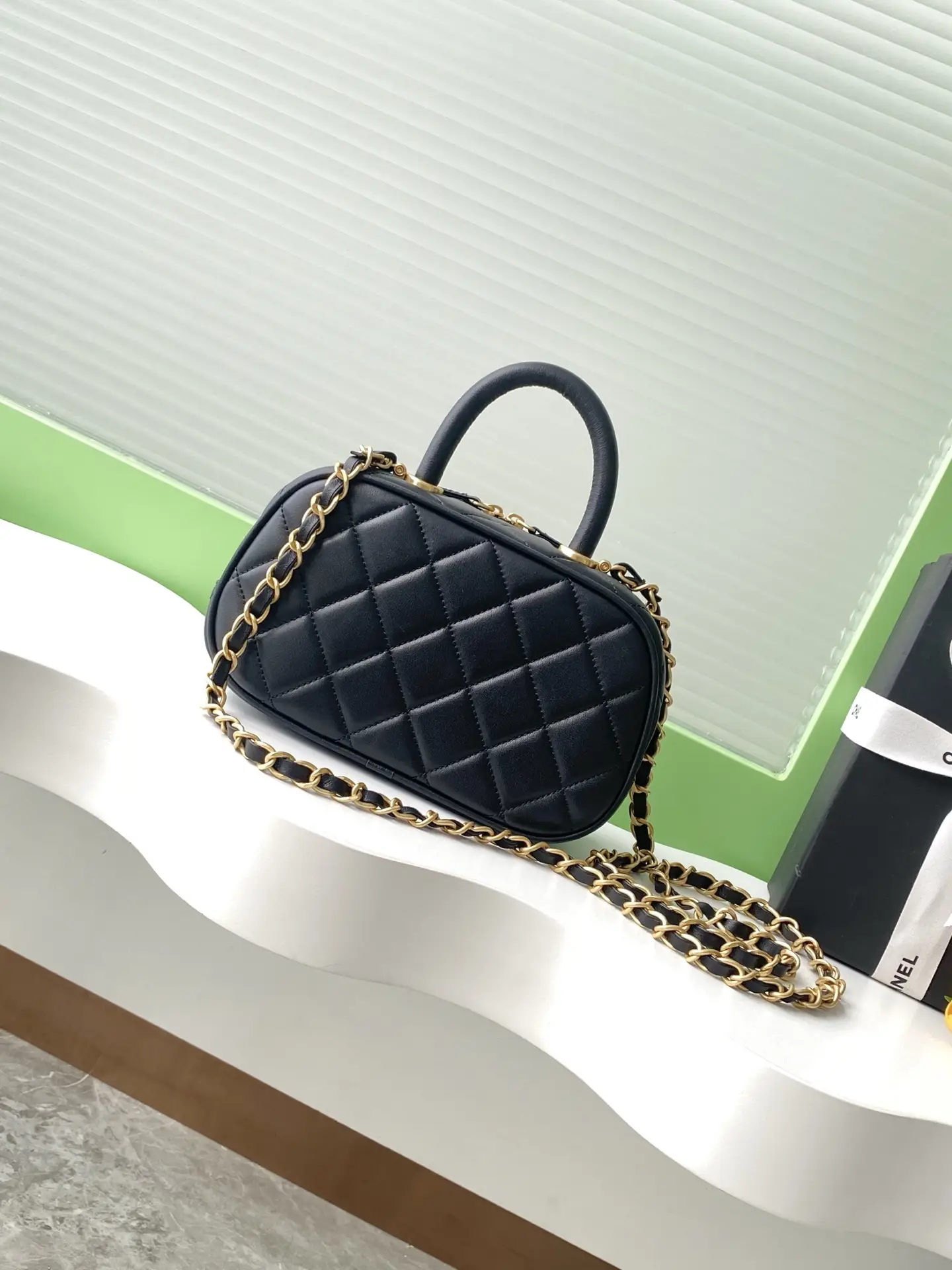 Chanel Mini Bowling Bag AS5572 Black